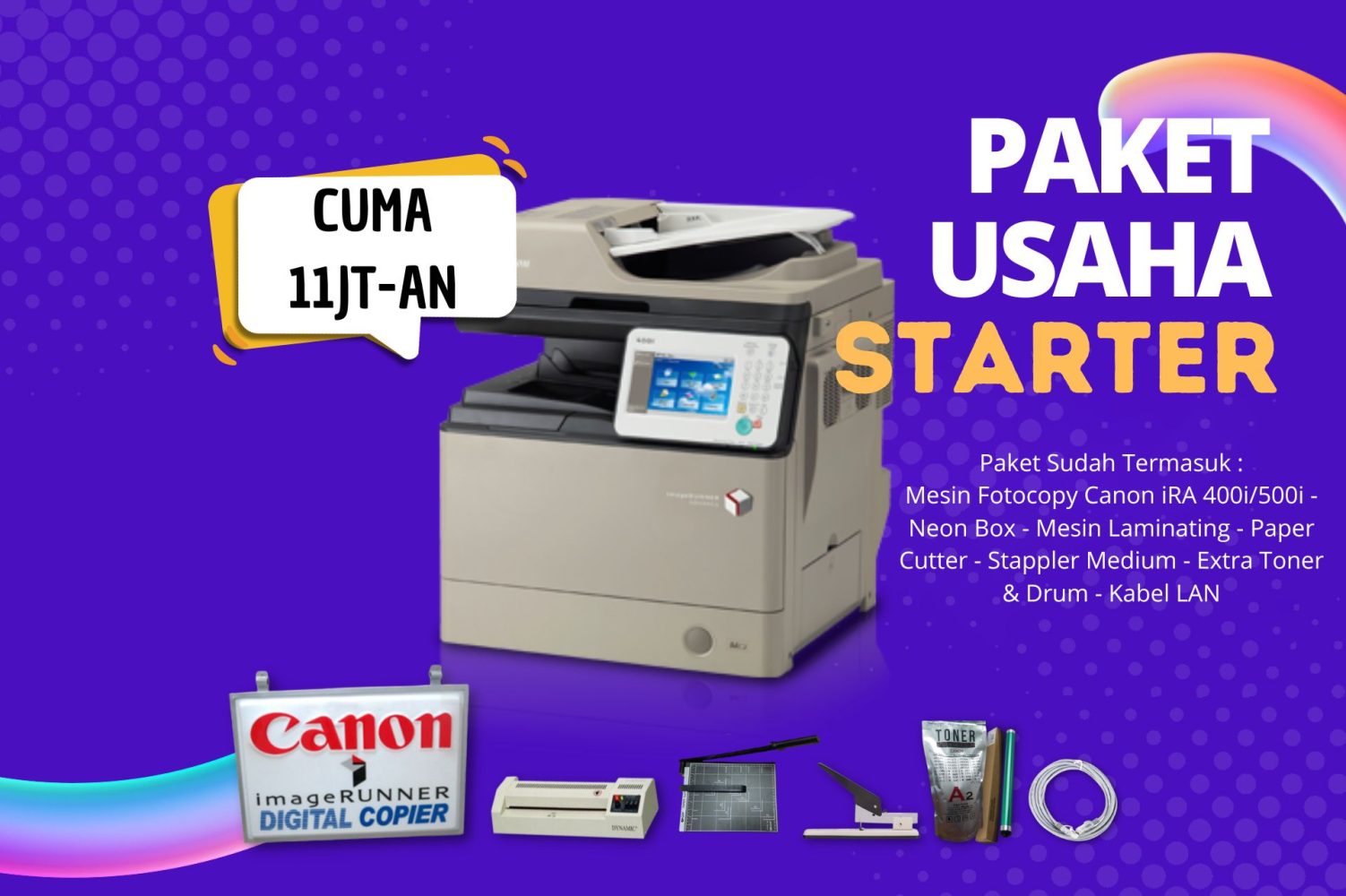 PAKET USAHA FOTOCOPY STARTER usaha fotocopy untuk pemula